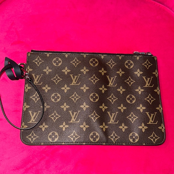 Louis Vuitton monogram cabas light pochette pouch wristlet clutch bag large - Picture 3 of 12